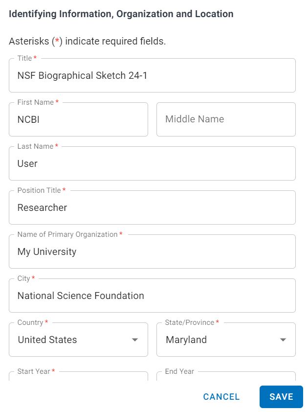 Identifying Form